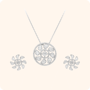 Diamond Pendant Set