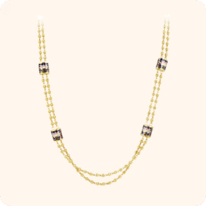Floral Harmony Double Gold Chain