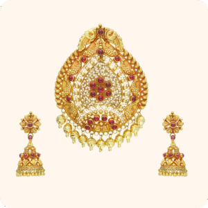 Golden Drop Jumble Pendant