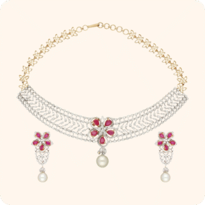 Red Flower Necklace