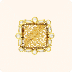 Regal Square Kundan Ring