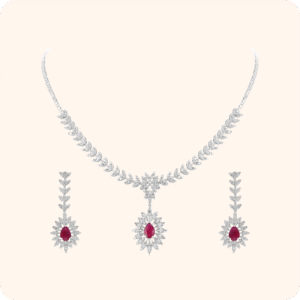 Ruby Diamond Necklace