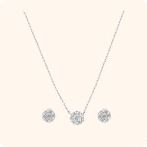 Diamond Single Pendant Set