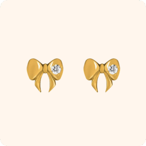 Tiny Bow Sparkle Studs