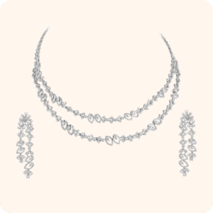 Two Lines Diamond Necklace