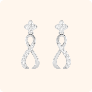 Elara Platinum Earrings