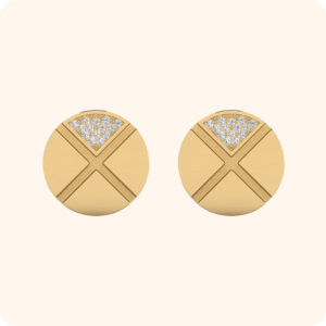 Diamond-Gold Cufflinks