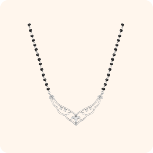 Silver Crown Mangalsutra